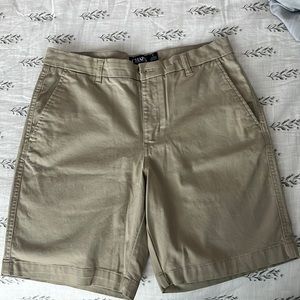 Chaps Flat Front Khaki Shorts - Mens Size 32